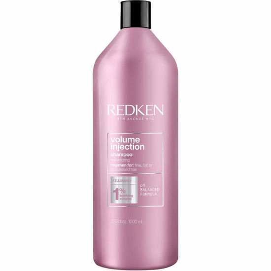 Picture of Redken Volume Injection Shampoo | For Fine Hair | Adding lift & Body | Paraben Free | 33.8 fl. Oz (Pack of 1)