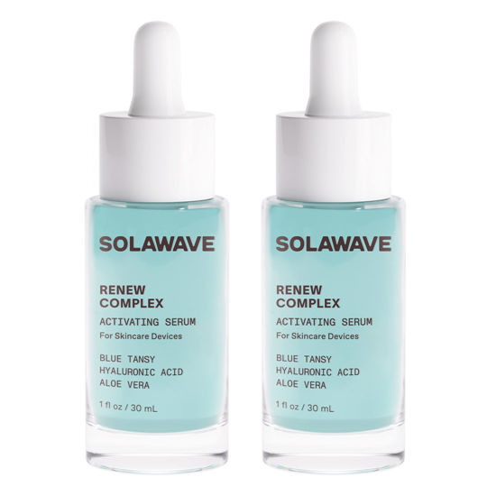 Picture of SolaWave Renew Complex Serum for Face and Neck | Boost the Effects of SolaWave Facial Wand | Red Light Therapy for Face and Microcurrent Facial Device for Anti-Aging and Skin Tightening | Pack of 2