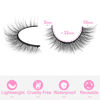 Picture of Natural Lashes 10mm Wispy False Eyelashes Natural Look Faux Mink Wispies Eyelashes Fluffy Strip Lashes Pack by Kiromiro