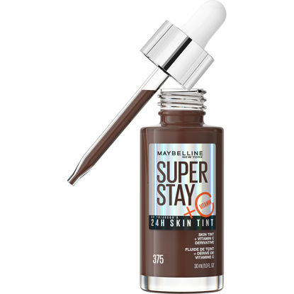 Picture of Maybelline Super Stay Up to 24HR Skin Tint, Radiant Light-to-Medium Coverage Foundation, Makeup Infused With Vitamin C, 375, 1 Count