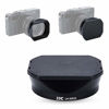 Picture of JJC Bayonet Dedicated Metal Lens Hood for Fuji Fujifilm Fujinon Lens XF 23mm F1.4 R,XF 56mm F1.2 R,Replaces Fuji LH-XF23 Lens Hood (Standard Version with a Hood Cap)