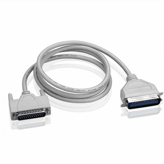 Picture of Yohii 4.5m/ 14.7 Feet DB25 Male to Centronics 36 Female Parallel Printer Cable LPT Parallel Printer IEEE-1284