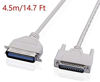 Picture of Yohii 4.5m/ 14.7 Feet DB25 Male to Centronics 36 Female Parallel Printer Cable LPT Parallel Printer IEEE-1284