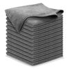 Picture of USANOOKS Microfiber Cleaning Cloth Grey - 12Pcs (16x16 inch) High Performance - 1200 Washes, Ultra Absorbent Towels Weave Grime & Liquid for Streak-Free Mirror Shine - Car Washing cloth and Applicator