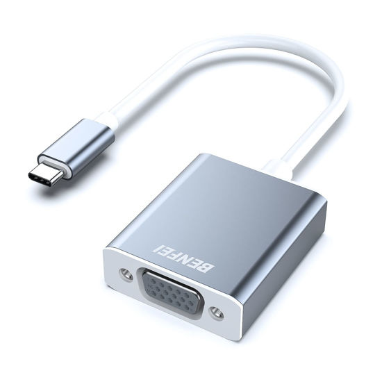 Picture of BENFEI USB-C to VGA Adapter, Thunderbolt 3 (USB Type C) to VGA Adapter Male to Female Converter Compatible for Apple New MacBook [2022,2021,2019]