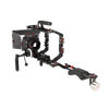 Picture of Filmcity Shoulder Rig Kit w Matte Box & Follow Focus for DSLR Cameras. Ergonomic & Stable, 6” to 9” Convertible Size. Adjustable Handles, ¼” Threads. Comfy Shoulder Pad, Quick Release Plate (FC-03)