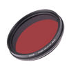 Picture of FocusFoto FOTGA 58mm All-in-One Adjustable Infrared IR Pass X-Ray Lens IR Filter, Variable from 530nm to 650nm 680nm 720nm 750nm Optical Glass