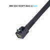 Picture of ADCAUDX Mini SAS to SAS Cable: 1M SFF-8643 to SAS SFF-8643 to SFF-8482 Connector 4X SAS 29Pin with SATA Power Adapter Cable (3.3FT)