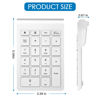 Picture of Foloda Bluetooth Wireless Number Pads: 22 Keys Wireless Financial Accounting Numeric Keypad, External 10 Key Numpad Numbers Keyboard for Laptop Computer Surface Pro Notebook Desktop