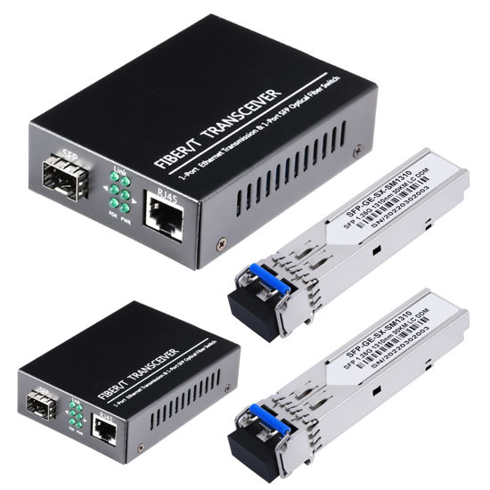 Ethernet Fiber Optical 2 SFP fiber Port 2 RJ45 2 UTP 10/100/1000M Media  Converter