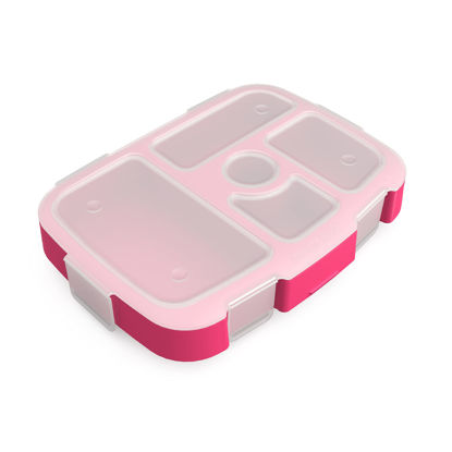 Picture of Bentgo® Kids Prints Tray with Transparent Cover - Reusable, BPA-Free, 5-Compartment Meal Prep Container with Built-In Portion Control for Healthy Meals At Home & On the Go (Fairies)