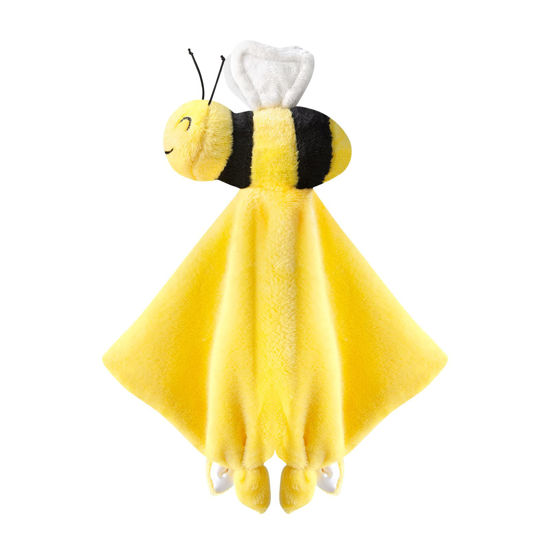 Picture of Pro Goleem Bee Loveys for Babies Soft Security Blanket Baby Snuggle Toy Stuffed Animal Blanket Unisex Lovie Baby Gifts for Infant and Toddler Yellow 12 Inch