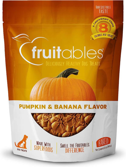 Picture of Fruitables Dog Treats Pumpkin & Banana Flavor, 7 oz