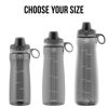 Picture of Pogo BPA-Free Tritan Plastic Water Bottle with Chug Lid, 18 Oz, Grey