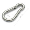 Picture of sprookber Stainless Steel Spring Snap Hook Carabiner - 304 Stainless Steel Caribeener Clips, Set of 6