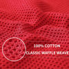 Picture of Homaxy 100% Cotton Waffle Weave Kitchen Dish Cloths, Ultra Soft Absorbent Quick Drying Dish Towels, 12x12 Inches, 6-Pack, Red