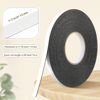 Picture of 2 Rolls Double Sided Foam Tape PE Foam Tape Sponge Soft Mounting Adhesive Tape (Black,1/2 Inch by 50 Feet)