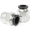 Picture of TAILONZ PNEUMATIC Male Straight 12mm Tube OD x 1/2 Inch NPT Thread Push to Connect Fittings PC12-N4 (Pack of 5)