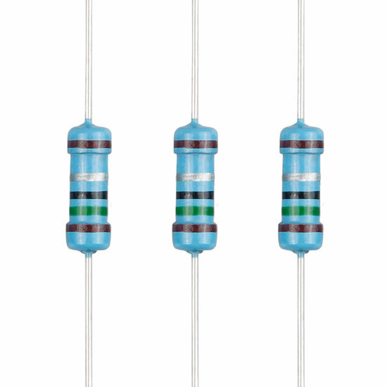 Picture of EDGELEC 100pcs 1.5 ohm Resistor 1/2w (0.5Watt) ±1% Tolerance Metal Film Fixed Resistor, Multiple Values of Resistance Optional