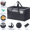 Picture of StorageRight Heavy Duty Moving Boxes-Moving Bags with Zipper, Reinforced Handles and Tag Pocket-Collapsible Moving Supplies-Totes for Storage Great for Moving, Storage and Travel 93L(Grey-10 Pack)