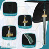 Picture of Endea Graduation Mixed Double Color Tassel with Gold Date Drop (Hunter Green/White, 2023)