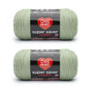 Picture of Red Heart Super Saver Jumbo Frosty Green Yarn - 2 Pack of 14oz/396g - Acrylic - 4 Medium (Worsted) - 744 Yards - Knitting/Crochet