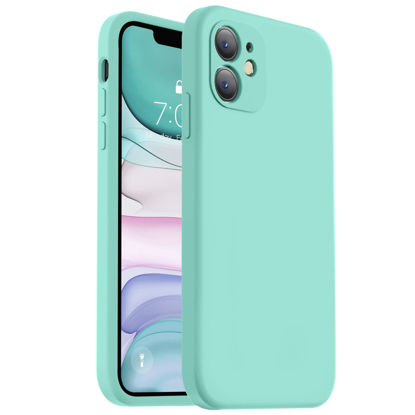 Picture of Vooii Compatible with iPhone 11 Case, Upgraded Liquid Silicone with [Square Edges] [Camera Protection] [Soft Anti-Scratch Microfiber Lining] Phone Case for iPhone 11 6.1 inch - Sea Blue