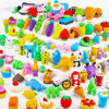 Picture of URSKYTOUS 110Pcs Animal Erasers Kids Pencil Erasers Desk Pets Puzzle Erasers Bulk Mini Animal Food Erasers Toys Eraser Prizes for Classroom Rewards, Game Prizes, Treasure Box, Easter Egg Fillers