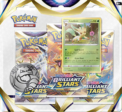 Picture of Pokémon TCG: Sword & ShieldBrilliant Stars Three-Booster Blister