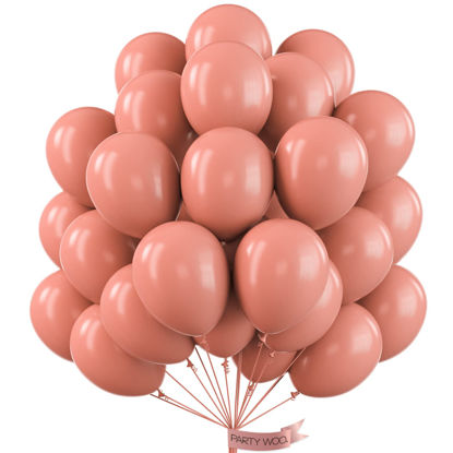 Picture of PartyWoo Blush Pink Balloons, 50 pcs 12 Inch Boho Pink Balloons, Pink Balloons for Balloon Garland or Balloon Arch as Party Decorations, Birthday Decorations, Girl Baby Shower Decorations, Pink-F01