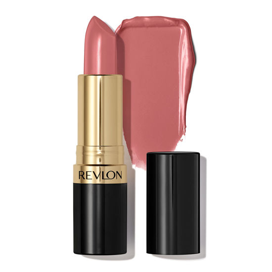 Picture of Revlon Super Lustrous Lipstick, High Impact Lipcolor with Moisturizing Creamy Formula, Infused with Vitamin E and Avocado Oil in Pinks, Flushed (762) 0.15 oz