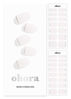 Picture of ohora Semi Cured Gel Nail Strips (N Gold Lining) - Works with Any Nail Lamps, Salon-Quality, Long Lasting, Easy to Apply & Remove - Includes 2 Prep Pads, Nail File & Wooden Stick