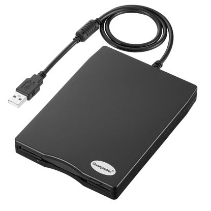 Picture of Chuanganzhuo Floppy Disk Reader,3.5 inch External USB Floppy Disk Drive for PC,Laptop and Desktop Computer,Floppy disc Reader for Windows 11/10,Black