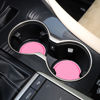 Picture of SINGARO Car Cup Coaster, 4PCS Universal Non-Slip Cup Holders Embedded in Ornaments Coaster, Car Interior Accessories, Pink