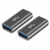 Picture of QianLink [2-Pack] Aluminum Type A Female to Female -Connector Converter,USB 3.0 Coupler Adapter (Grey)