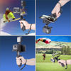 Picture of 2in1 Ergonomic Portable Action Camera+Smartphone SYN Hand Grip Stabilizer Combo Mount Video Vlogging Rig Holder Kit for GoPro iPhone Interview Travel YouTube Tiktok Streaming-Mic+Light Adapter