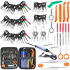 Picture of Terminal Removal Tool Kit 96 Pcs Depinning Tool Electrical Connector Pin Removal Tool Kit Pin Extractor Tool Set Wire Terminal Release Tool for Automotive Car Household Devices