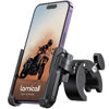 Picture of Lamicall Motorcycle Phone Mount Holder - [Camera Friendly] [1s Lock] 2023 Bike Phone Holder Handlebar Clamp, Bicycle Scooter Phone Clip, for iPhone 14 Pro Max, 13 12 Mini, 2.4~3.54" Wide Phones, Black