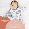 Picture of SleepingBaby Zipadee-Zip Transition Swaddle - Cozy Baby Sleep Sack with Zipper Convenience - Roomy Baby Wearable Cotton Blanket for Easy Diaper Changes - eLOVEphant, Small (4-8 Month)