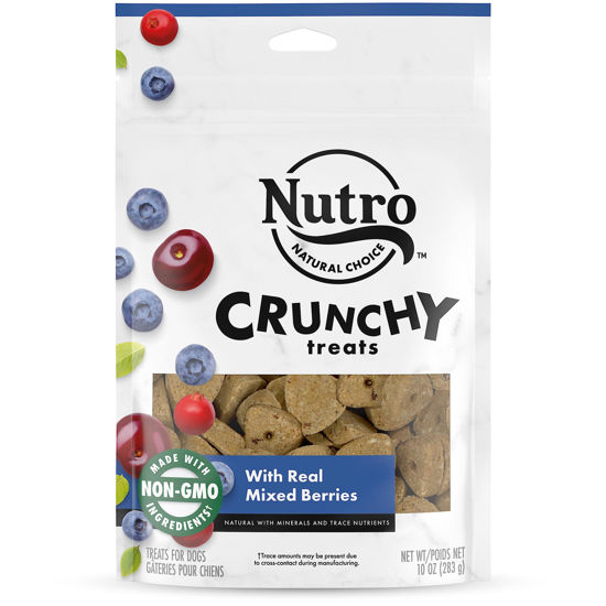 Picture of NUTRO Crunchy Dog Treats with Real Mixed Berries, 10 oz. Bag