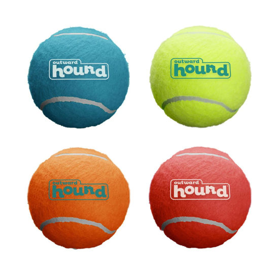 Picture of Outward Hound Squeaker Ballz Fetch Dog Toy, Medium - 4 Pack