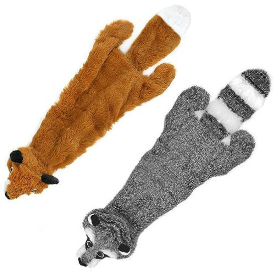 GetUSCart Best Pet Supplies 2 in 1 Stuffless Squeaky Dog Toys