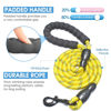 Picture of BAAPET 2/4/5/6 FT Dog Leash with Comfortable Padded Handle and Highly Reflective Threads for Small Medium and Large Dogs (6FT-1/2'', Yellow)