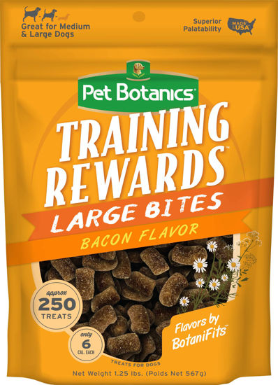 Picture of Pet Botanics Training Rewards Soft & Chewy Dog Treats, Large Bites, Bacon 20 oz. Bag (Packaging May Vary)