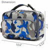 Picture of FlowFly Kids Lunch box Insulated Soft Bag Mini Cooler Back to School Thermal Meal Tote Kit for Girls, Boys,Blue Camo