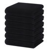 Picture of Homaxy 100% Cotton Waffle Weave Kitchen Dish Towels, Ultra Soft Absorbent Quick Drying Cleaning Towel, 13 x 28 Inches, 6-Pack, Black