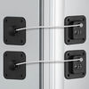 Picture of 2 Pcs High-end Fridge Lock, Keep Your Food and Kids Safe with Our Refrigerator Lock - No Keys Needed, Combination Lock for Fridge, Pantry, and Cabinet (Black, Square)