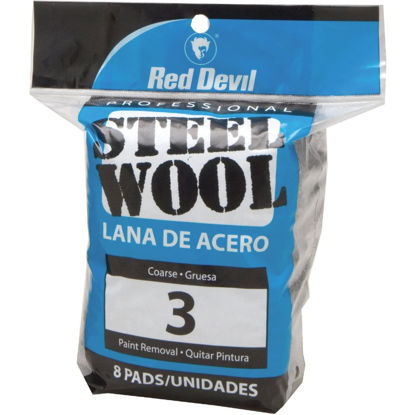 Picture of Red Devil 0326 Steel Wool, 3 Coarse, (Pack of 8)