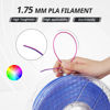 Picture of AMOLEN Silk PLA 3D Printer Filament, Multicolor 1.75mm PLA Shiny Gradient Filament Color Shift 3D Printing PLA Filament for Most FDM 3D Printer, 1kg Spool(2.2lbs), Blue Fuchsia