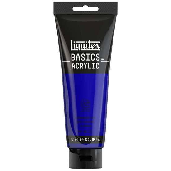 Picture of Liquitex BASICS Acrylic Paint, 250ml Tube, Ultramarine Blue, 8.45 Fl Oz (Pack of 1)